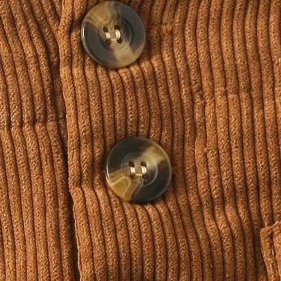 Six Eight Ten Brown Corduroy Mini Skirt - Picture 7 of 8